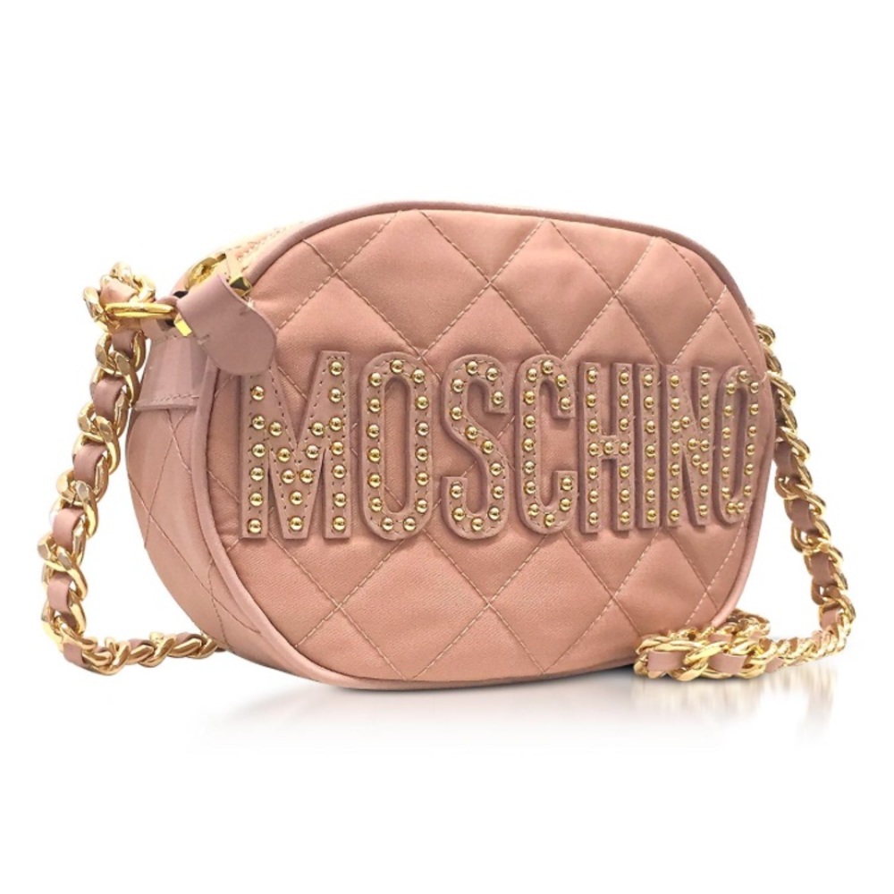 Moschino Quilted dusty rose chain link crossbody - Picture 2 of 4